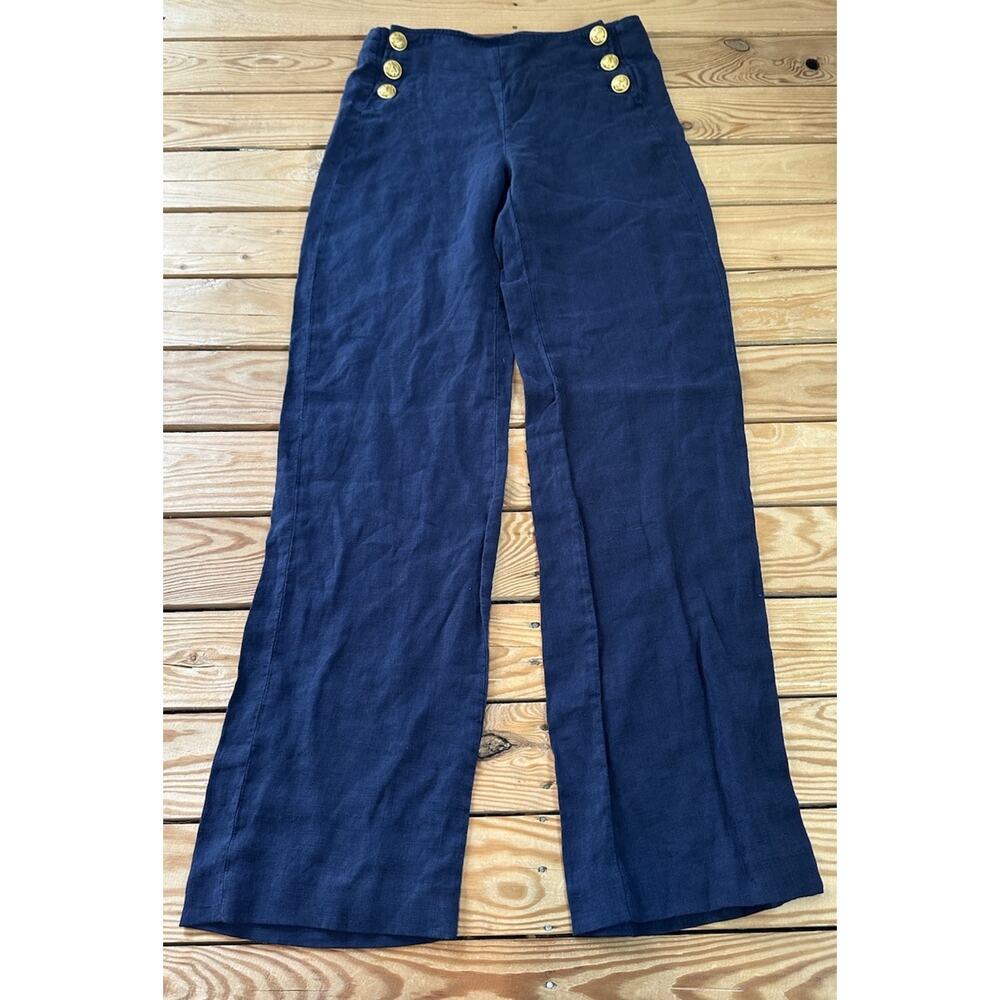 NWT L’Agence Dee Sailor Dress Pants Size 25 Women’s Navy - Picture 2 of 10